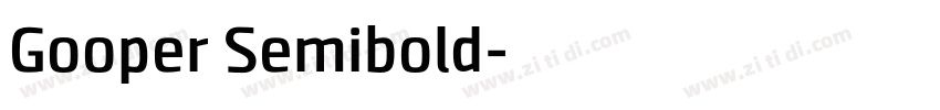 Gooper Semibold字体转换